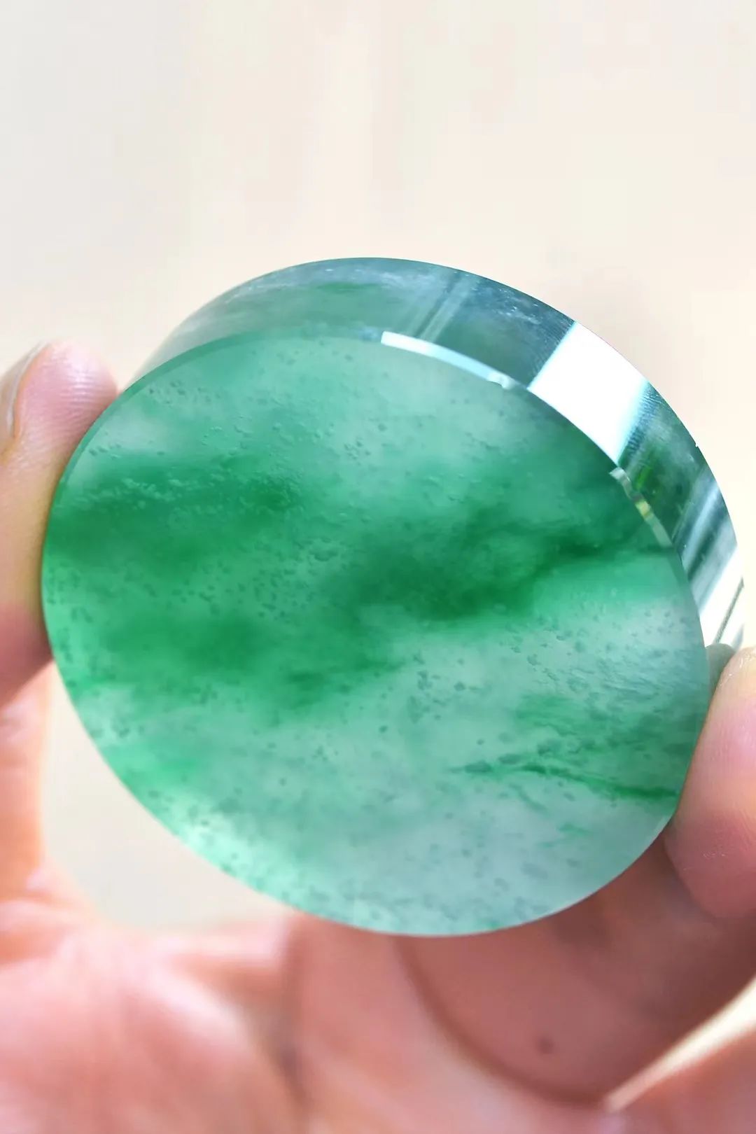 高冰种手镯雕刻,高货冰种浮雕手镯