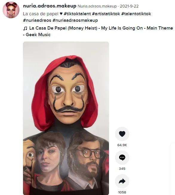 中西双语西班牙人体彩绘师的惊艳技术让她从漫画中走出来