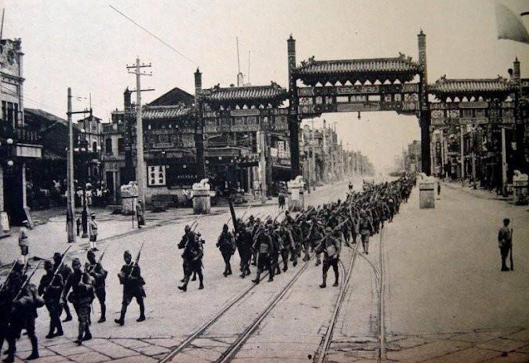 七七事变的抗战老照片,老照片日军镜头下的七七事变