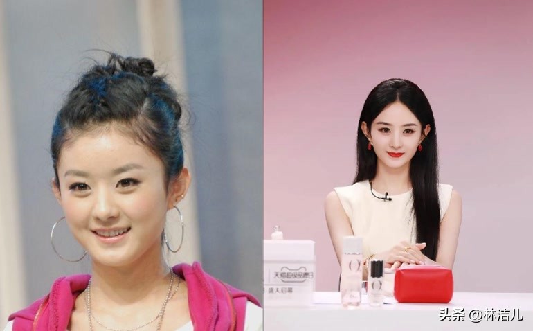 方圆脸剪张元英同款刘海,张元英齐刘海长直发造型