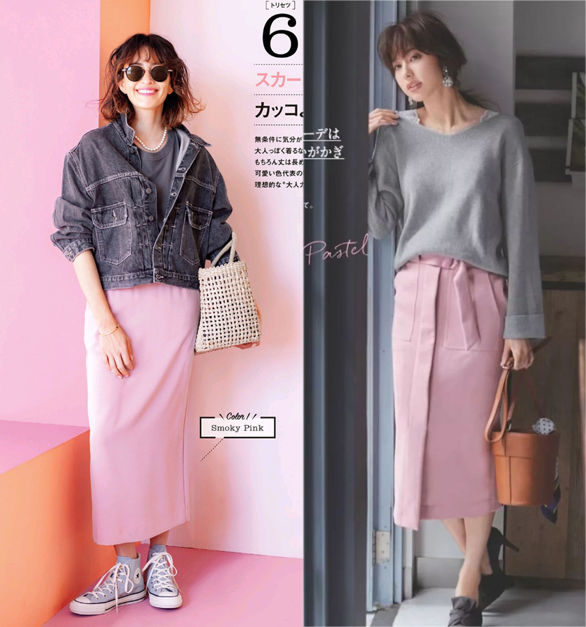 搭配参考春夏彩色系穿搭,一波超级温柔的粉色系穿搭分享