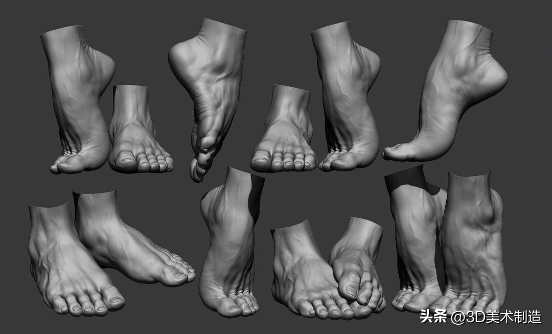 ZBrush简单模型雕刻,zbrush建模画人体头骨