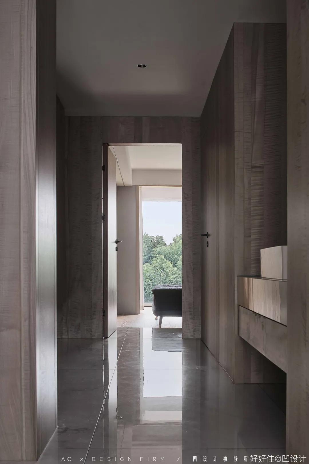 石材地板搭配原木家具,原木石材结构装修效果图