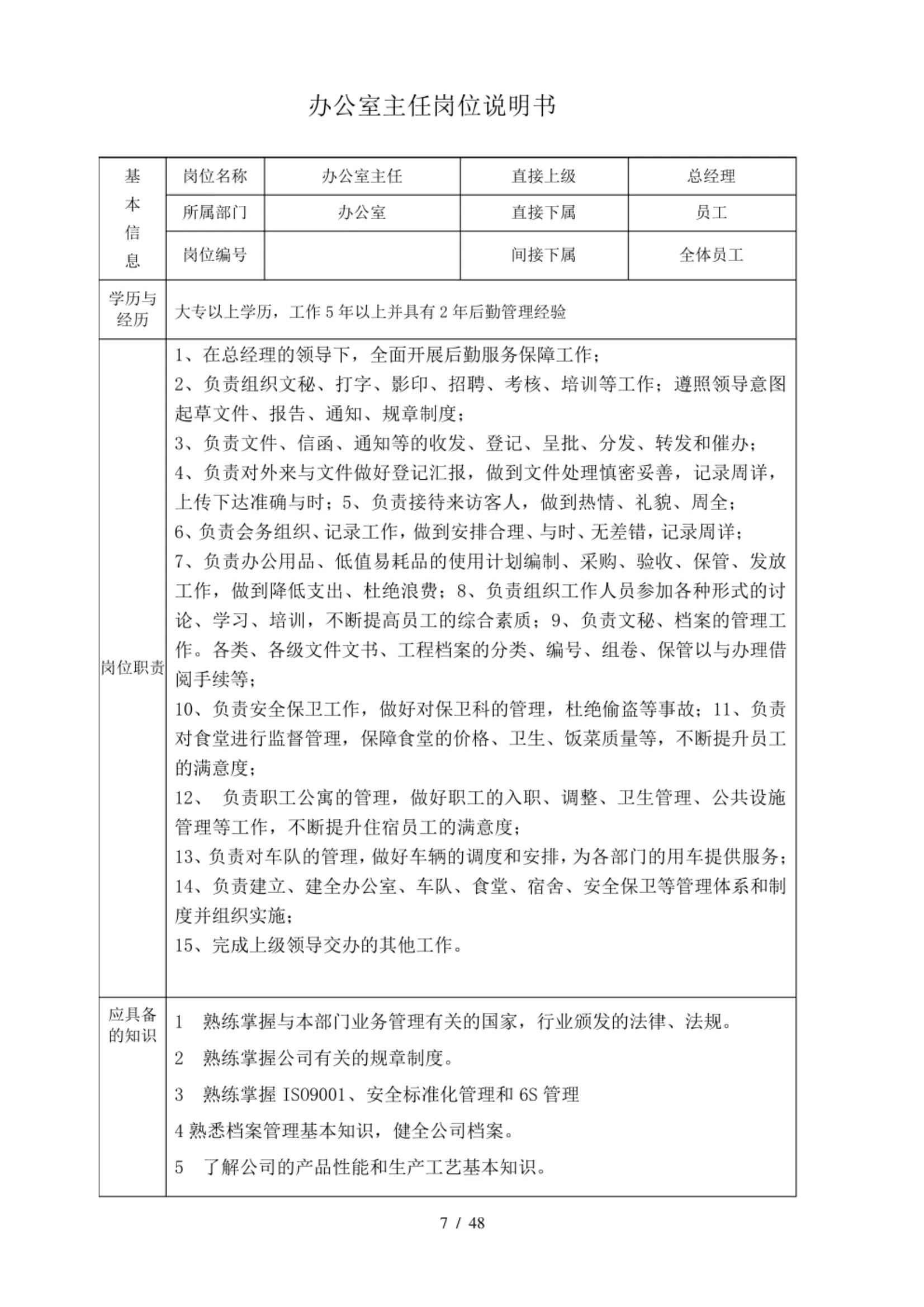 岗位职责流程介绍模板,岗位职责设计流程