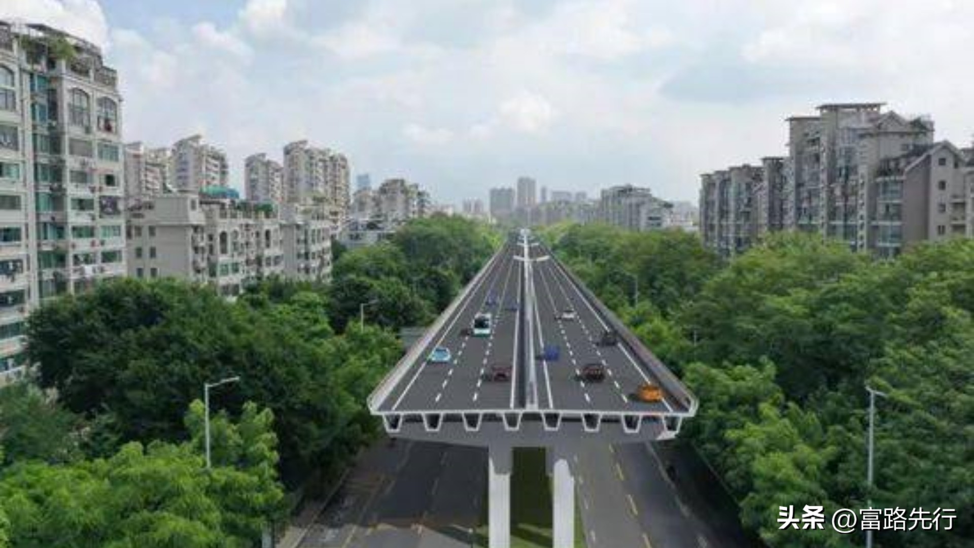 福州金山大道快速化效果图,金山大道快速化