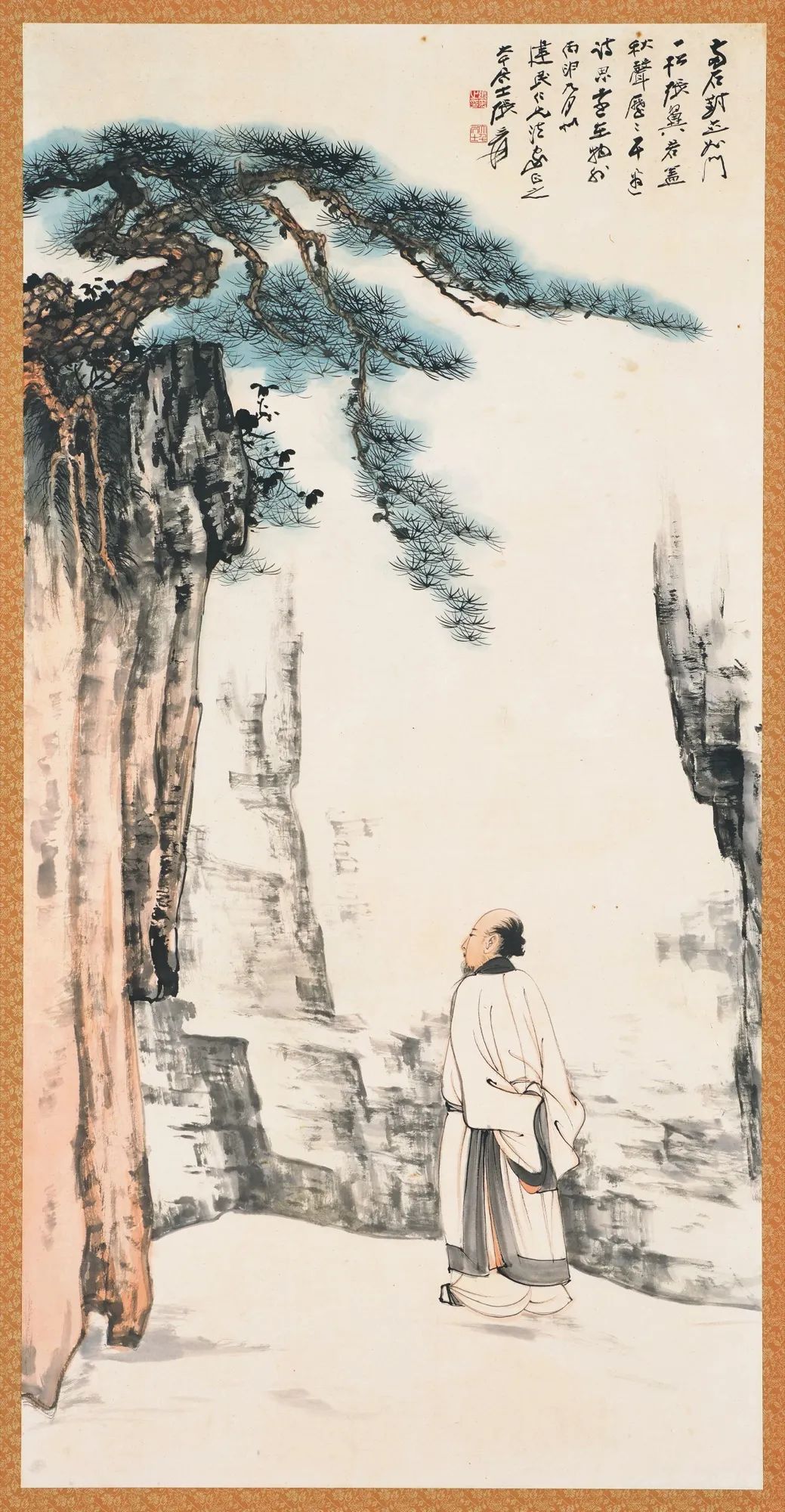 张大千在成都3年的画作品代表作,张大千四川国画