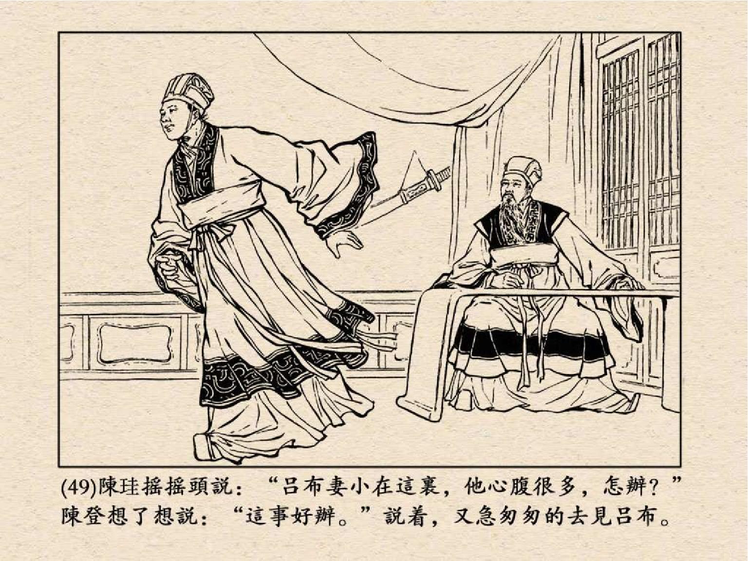 老版三国连环画中的八个吕布,三国演义动画版吕布命丧白门楼