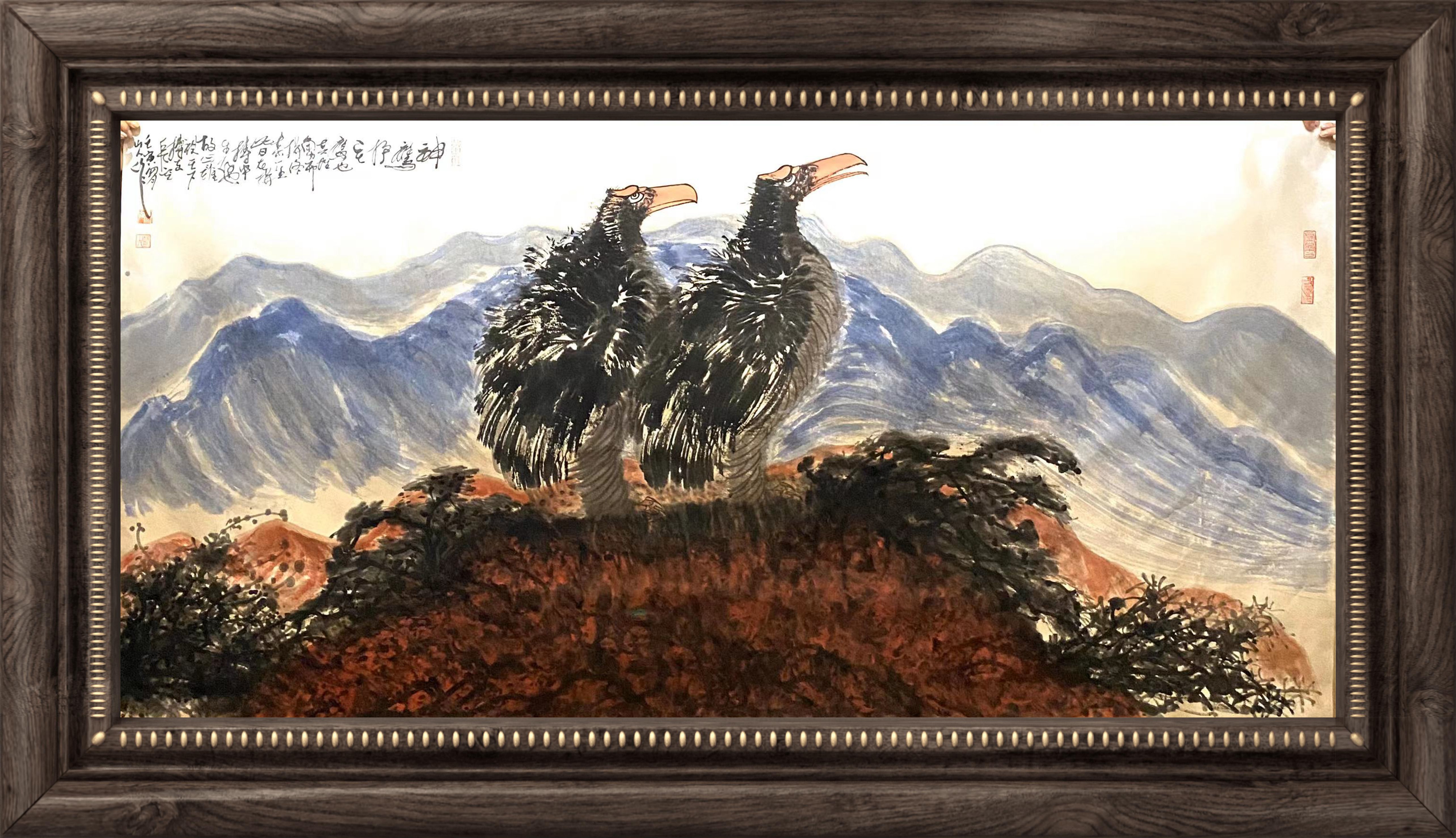 画家朱祖国作品集,书画家朱祖国的指墨画