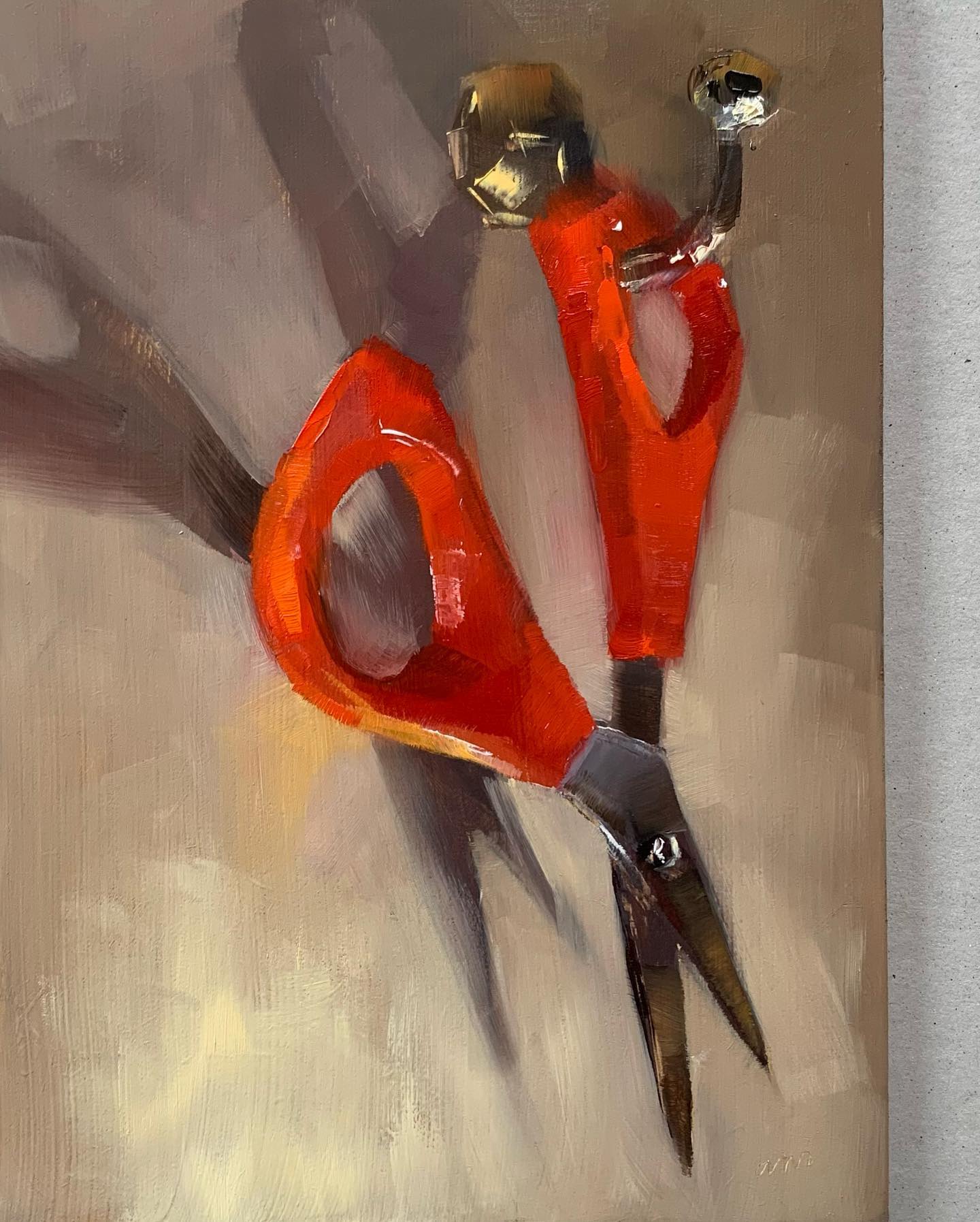 大色块静物油画,油画静物花卉色块