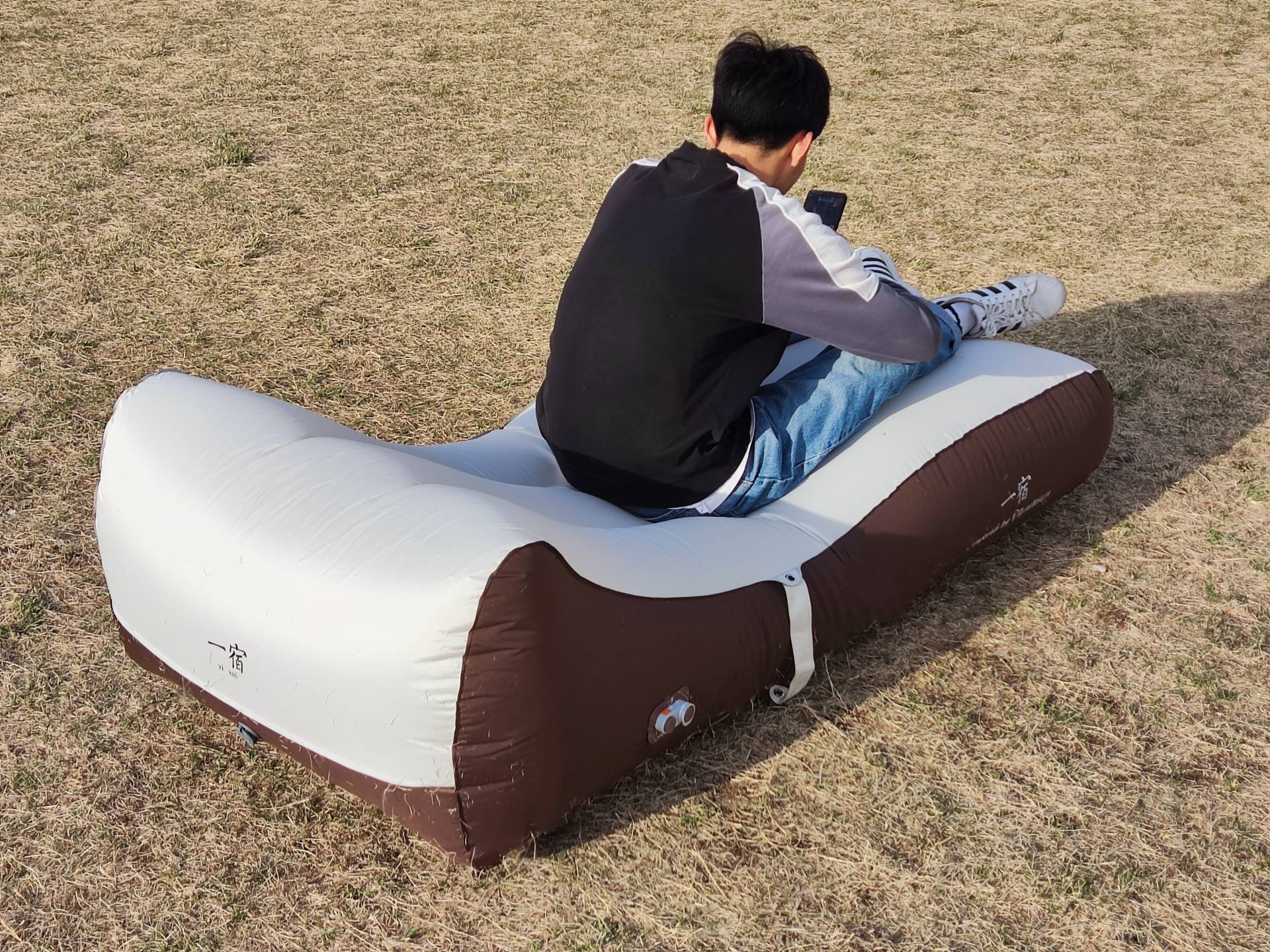 户外懒人空气充气床,自动充气床懒人必备