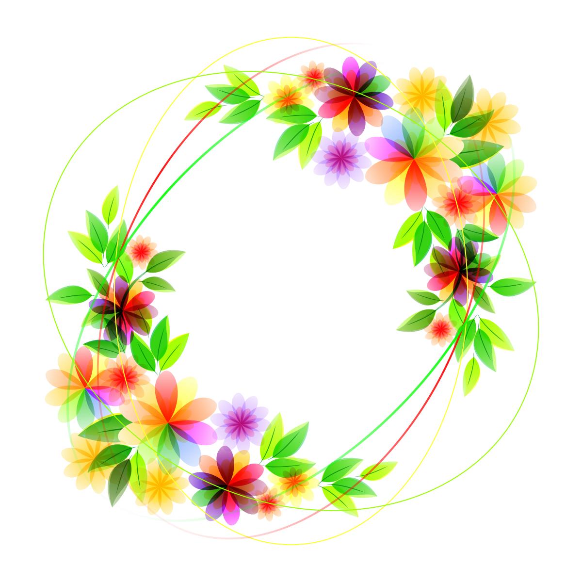 漂亮的彩色边框图片大全,好看的绿叶边框