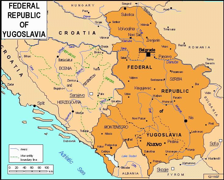 南斯拉夫对比苏联,南斯拉夫对比现今地图