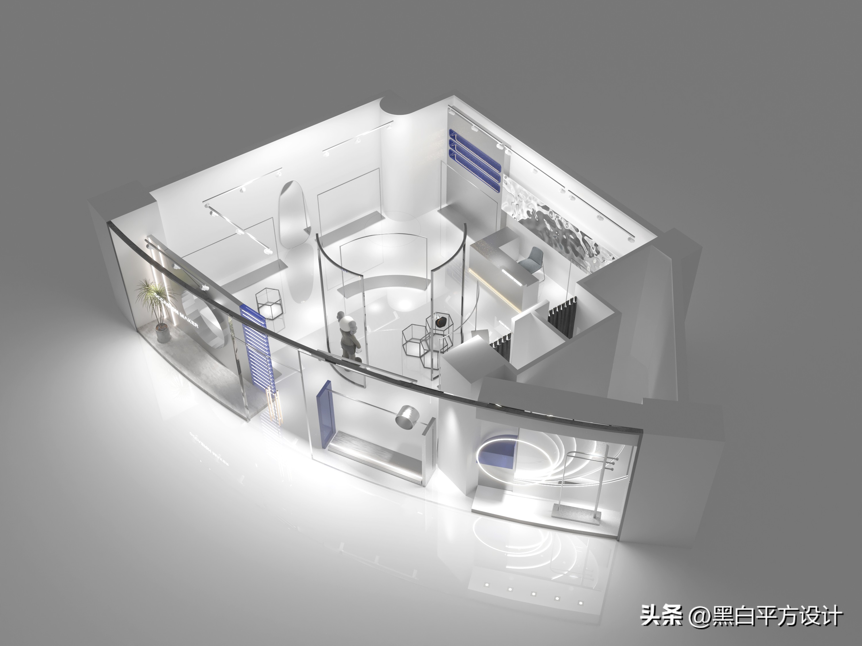 现代轻奢潮牌男装店设计