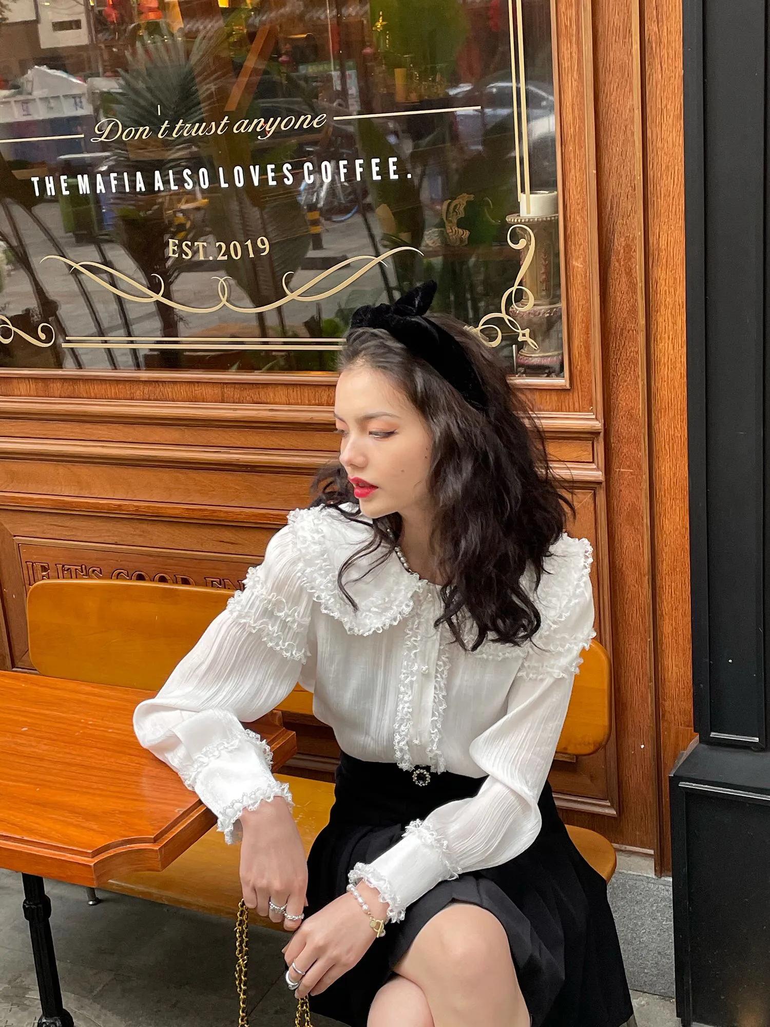 法式衬衫的各种穿搭风,法式轻奢衬衫高级感小众上衣