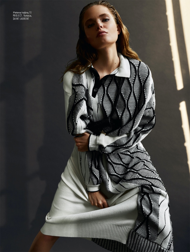 德国超模安娜·米拉（AnnaMilaGuyenz）拍摄的时尚杂志