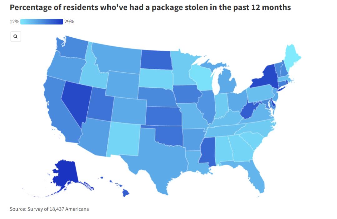 美国盗抢包,美国盗窃案纪实