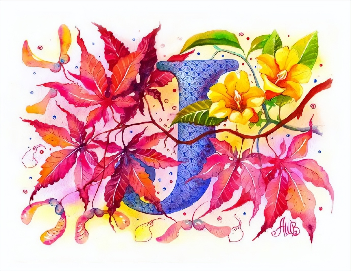 大神级水彩作品看完肯定不后悔,40张笔触狂放的水彩