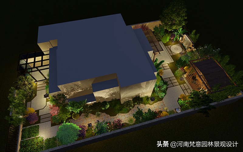 郑州庭院花园景观设计,郑州正商公主湖