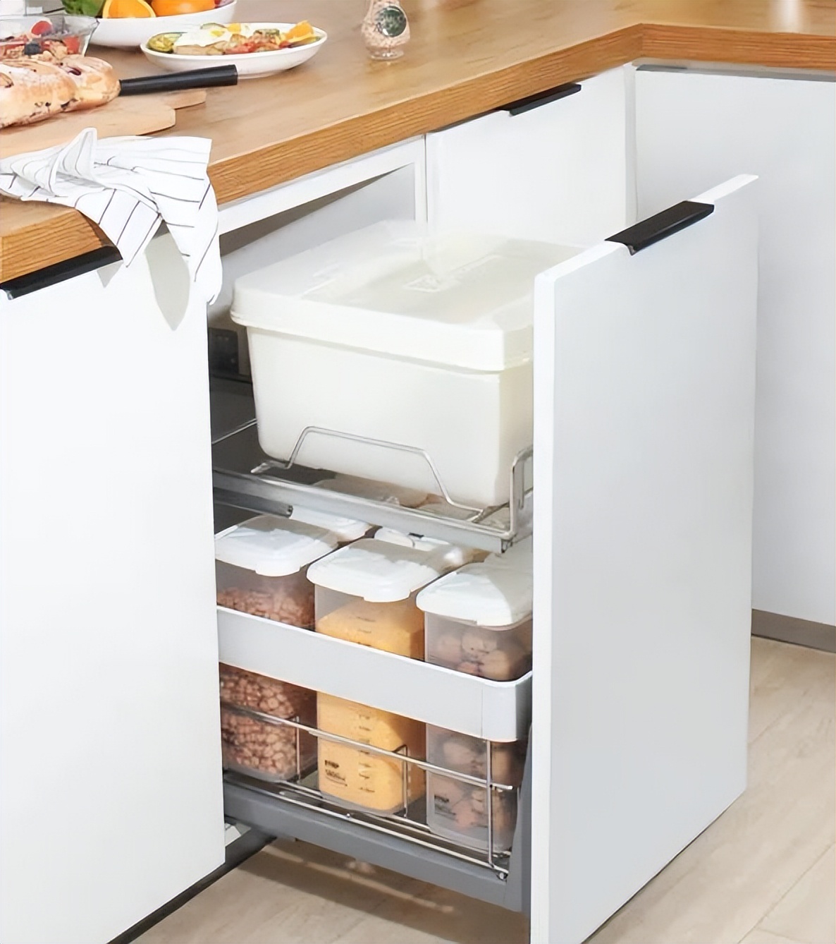 橱柜装了拉篮的你们后悔了吗,装完吊柜后悔拆除