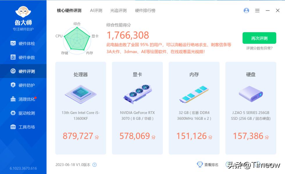 海力士DJR颗粒小白轻松超4200宏碁掠夺者PallasDDR4CL18内存实测