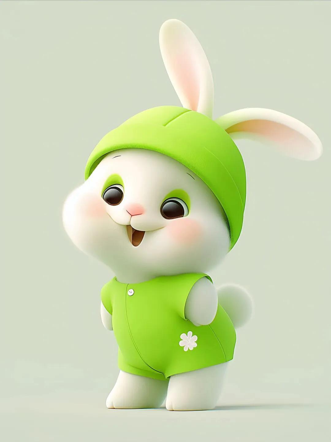 兔子卡通形象系列,卡通可爱的小兔子大全