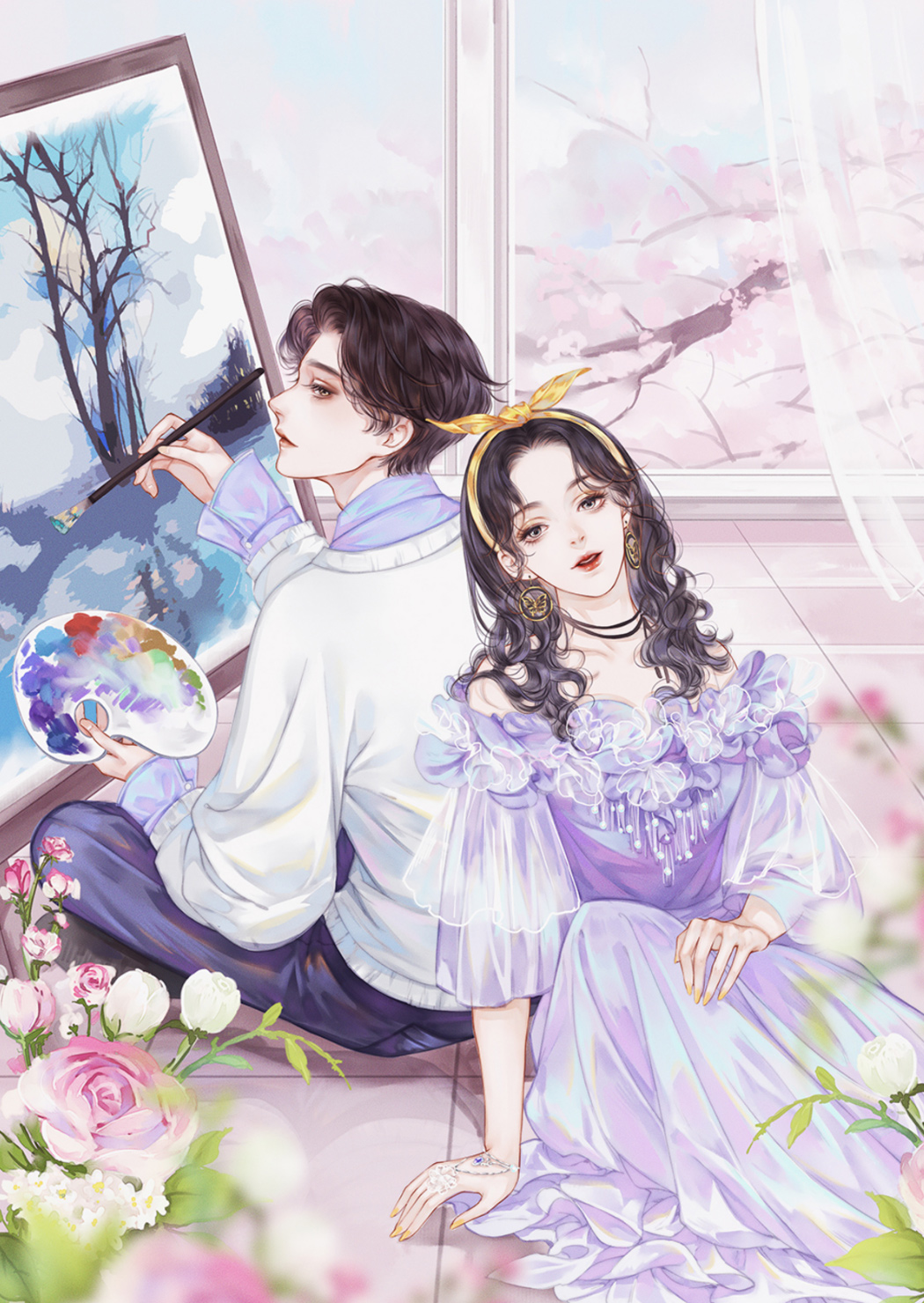 好甜呐,这位插画大大也太会了吧!缺情头的快来收藏啦