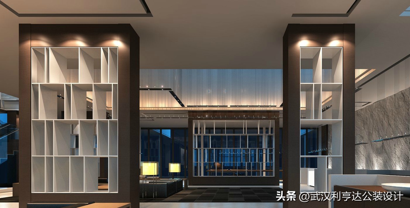 大开间办公室装修效果图,小型办公室装修如何设计才高档