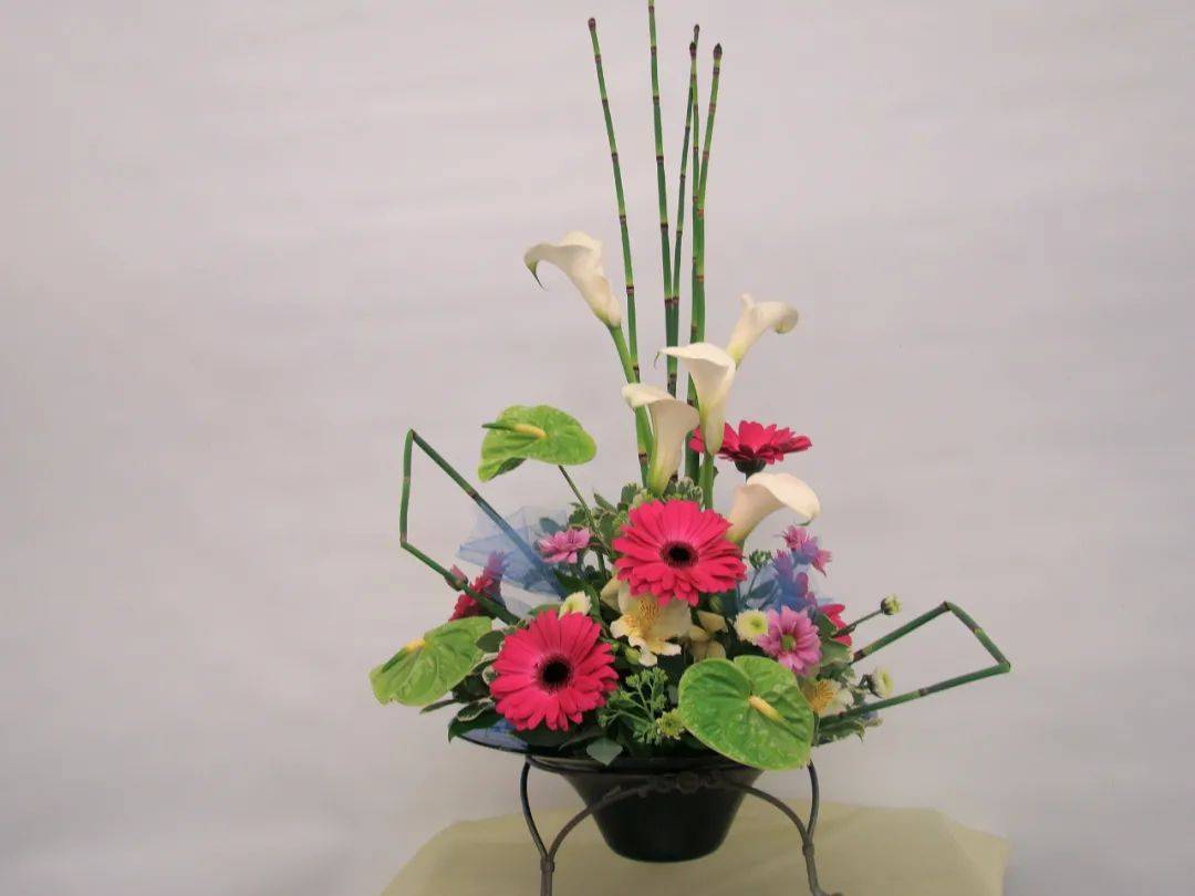 日式插花小原流花道,日式插花的13个基本技巧