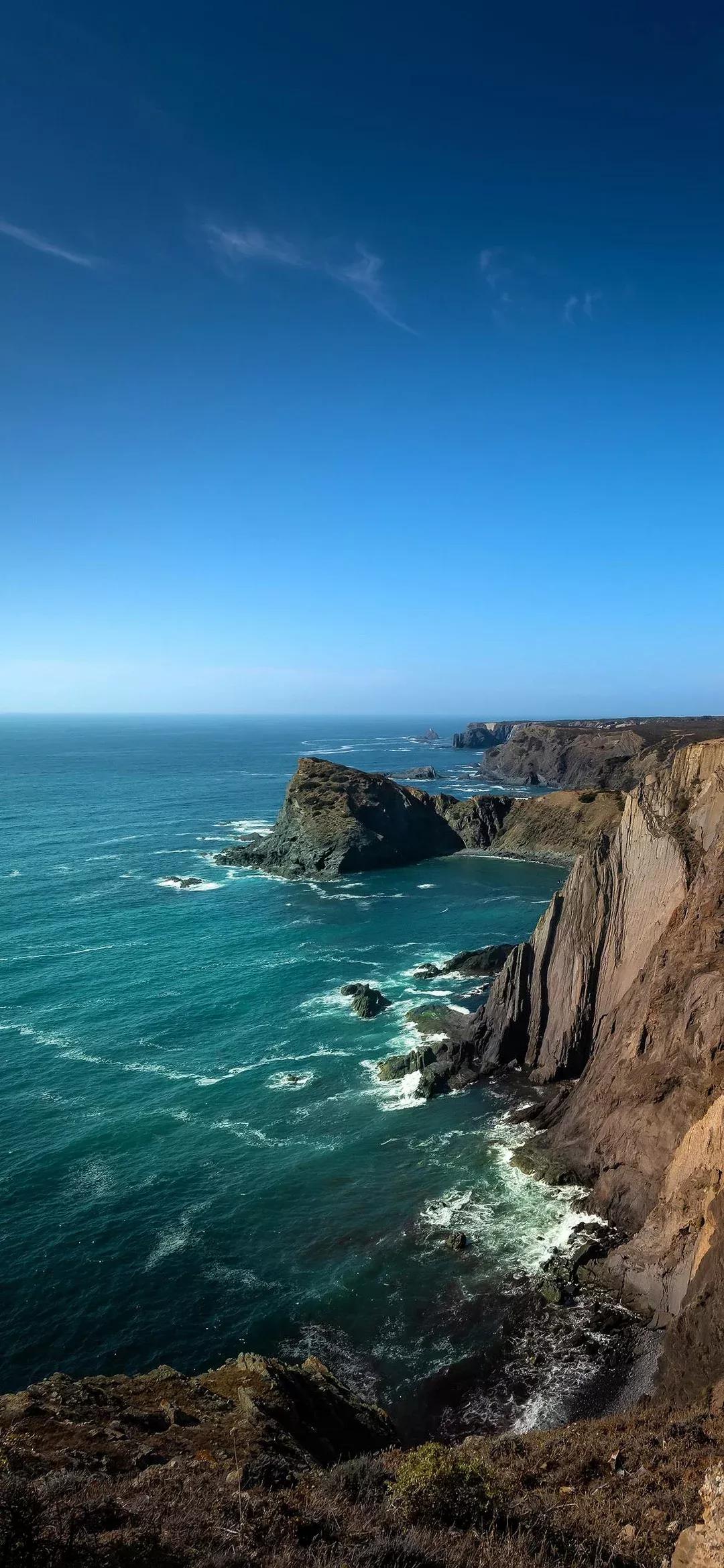 大海壁纸｜大海边，守候朝霞，聆听海浪的乐章