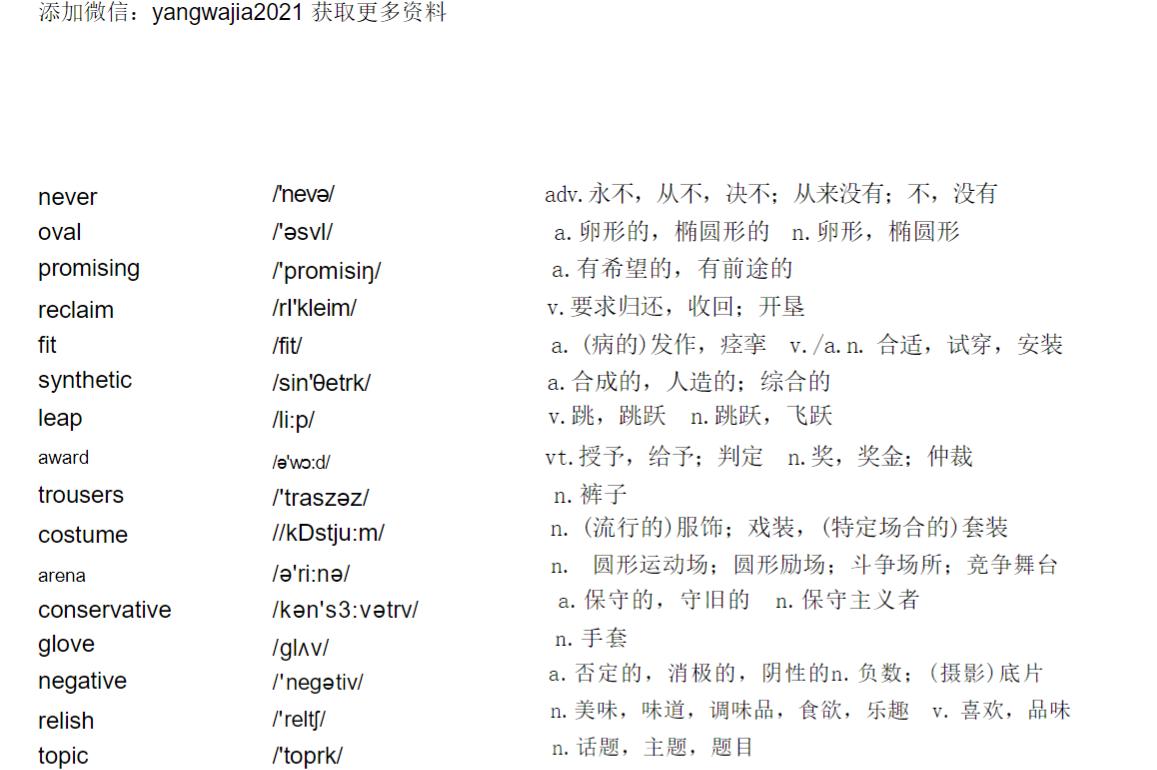 2024考研英语大纲词汇电子版,2024考研英语大纲词汇