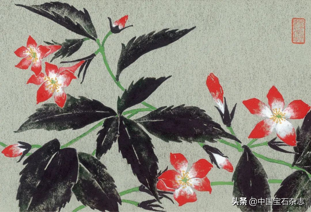 宝石微尘皆入笔湘女唐音写婵娟——观唐婵的工笔重彩绘画