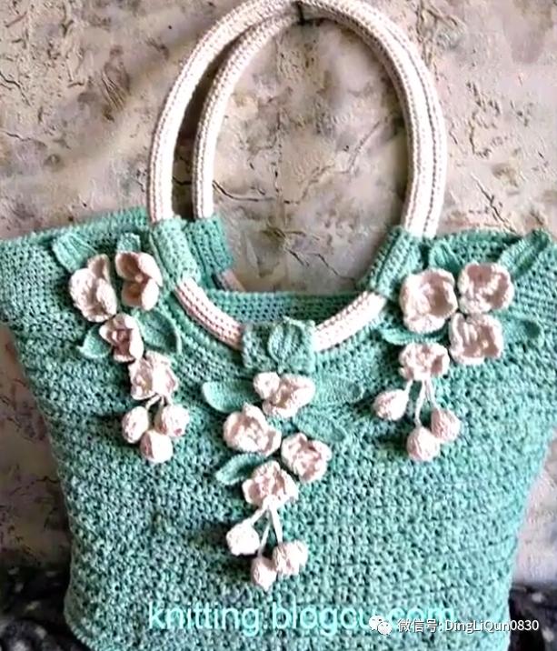 针织包包手工图纸,针织包作品