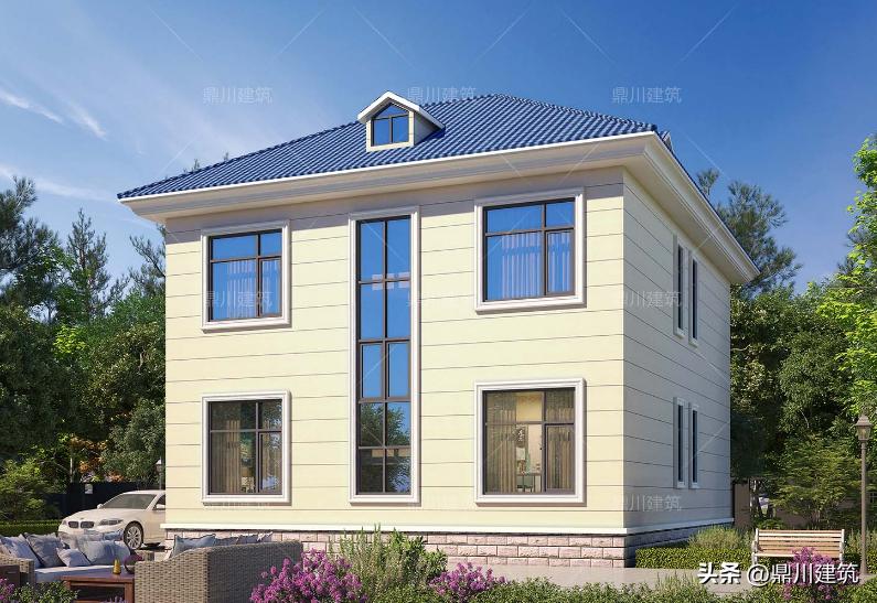 简单实用美观的三层农村房图,最简单农村二层房实图