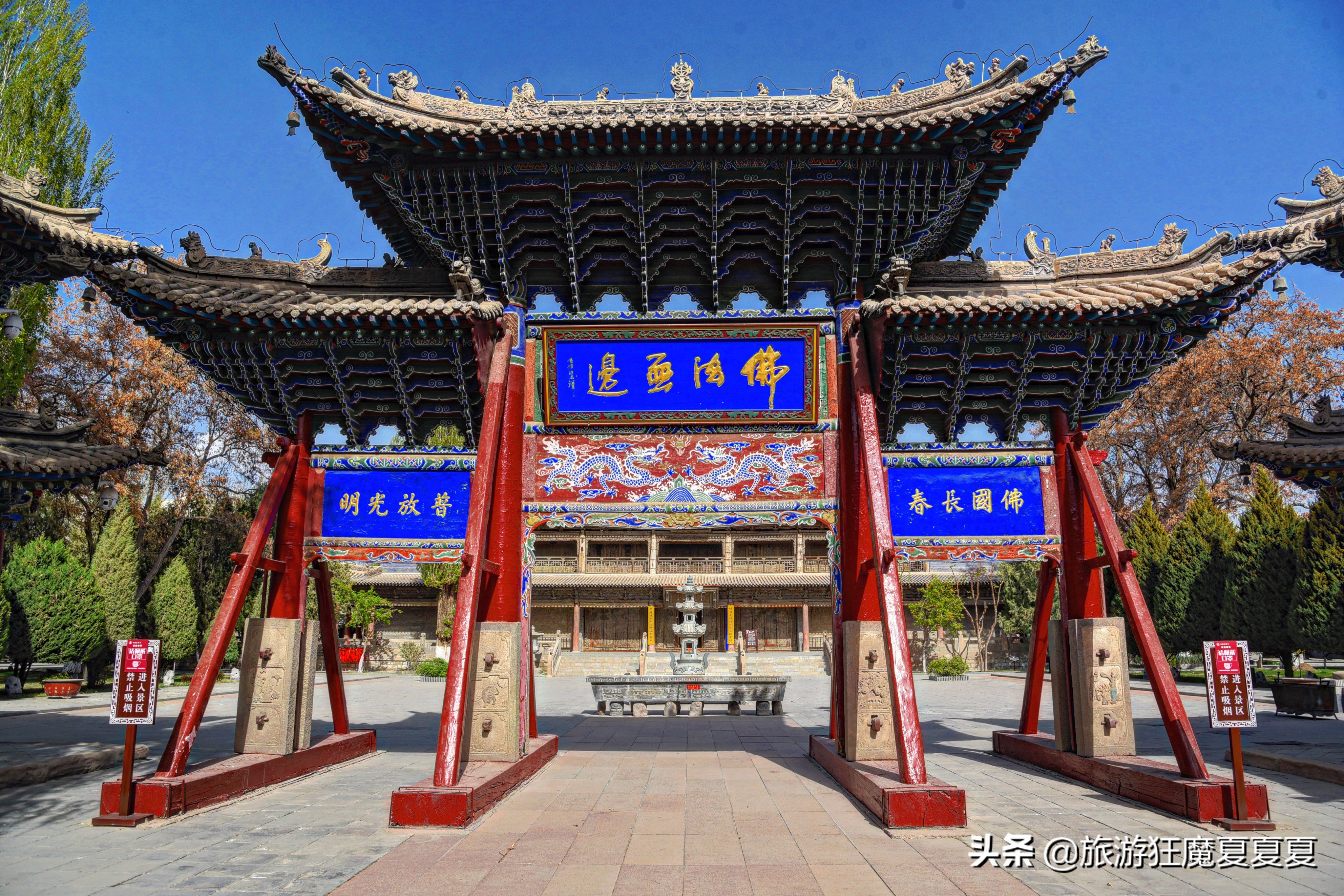 张掖市大佛寺千年卧佛,张掖卧佛最大的寺