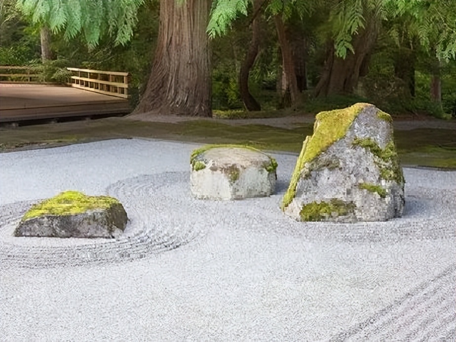 日本枯山水景观,日本枯山水中的树是什么树