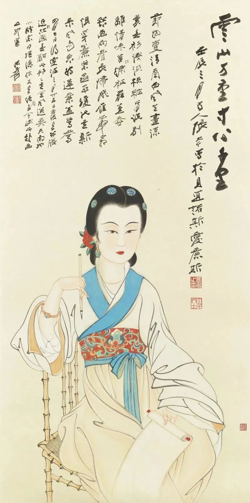 张大千最好的4幅画,盘点张大千的50幅作品