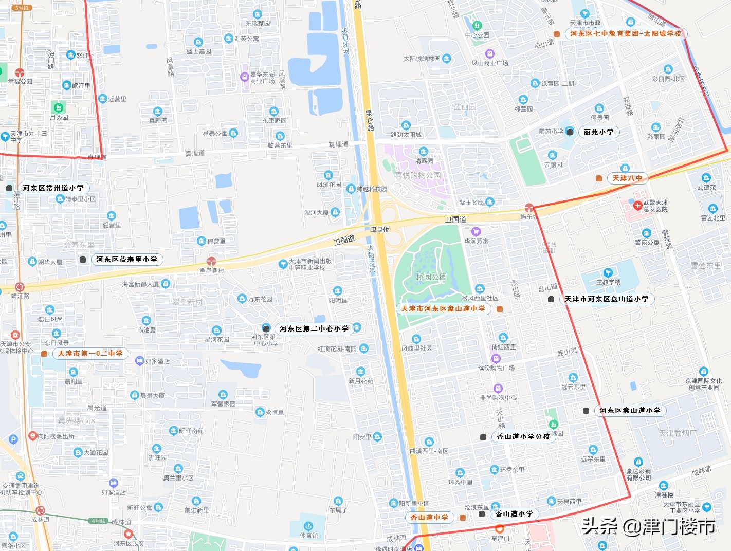 天津河东区学校片区划分及排名表,先有大直沽后有天津卫民俗