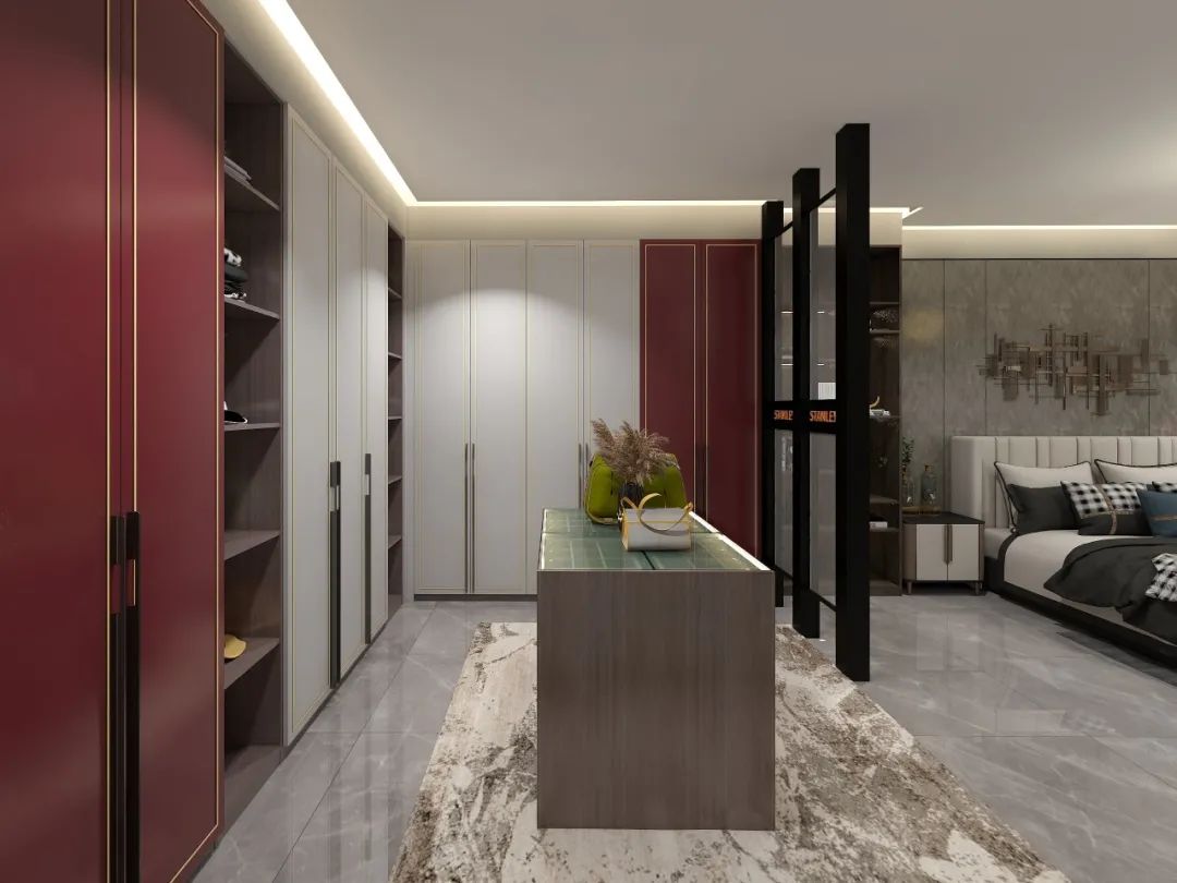 全屋定制衣柜效果图大全轻奢风,极简轻奢装修风格衣柜门