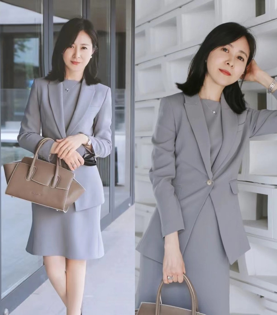 春秋季节小西装牛仔裤搭配,春天穿小西装牛仔裤