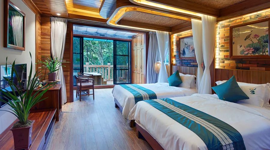 龙门房间里有泡池的温泉民宿,龙门沙迳温泉民宿带私人泡池