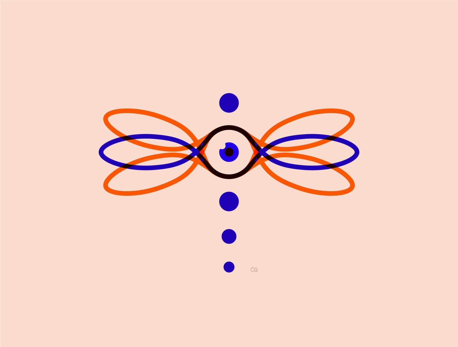 创意蜻蜓标志设计,多款国际范logo设计集锦