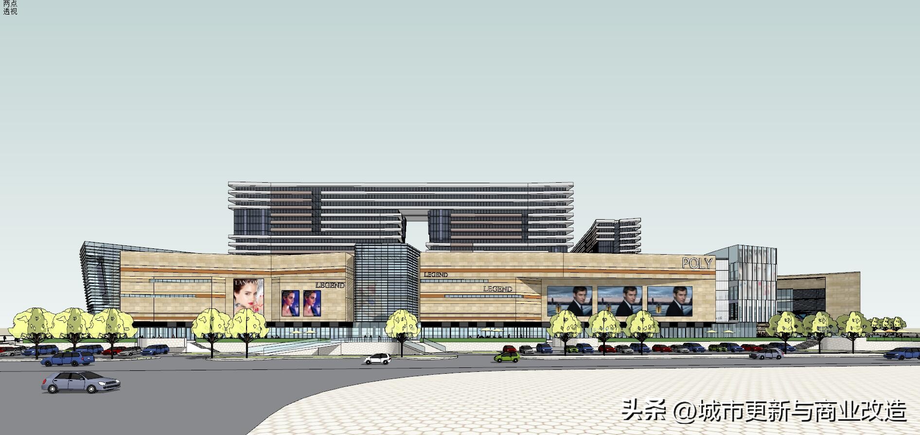 广东江门市保利国际广场方案SU模型图集-13页