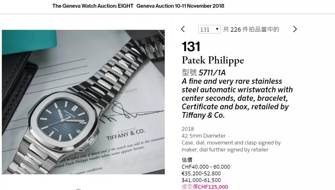百达翡丽5712蒂芙尼蓝拍卖价,百达翡丽5711蒂芙尼购买资格