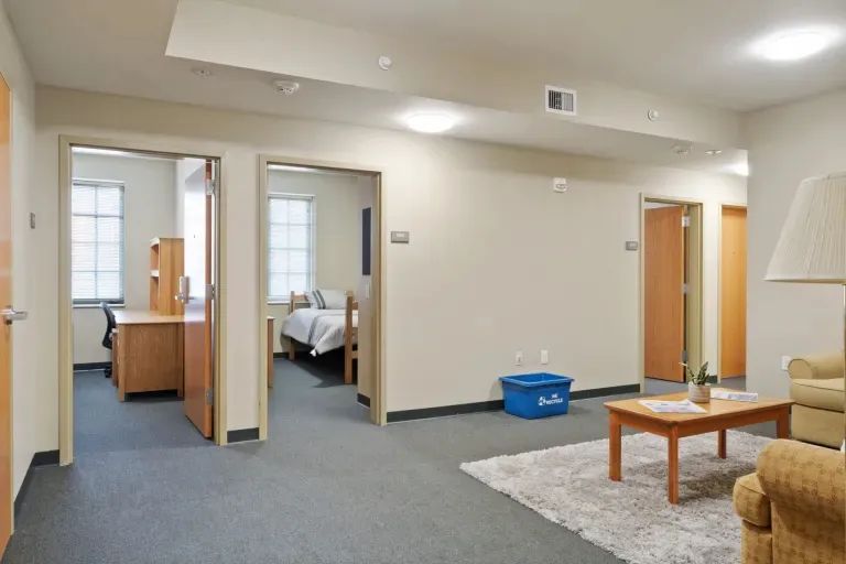 美国大学宿舍对比，一个天上，一个地下