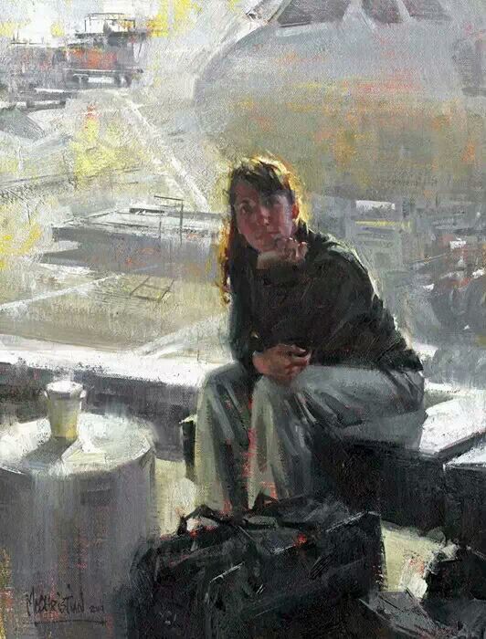 美国画家delbertgish油画作品欣赏,美国现代印象派女画家