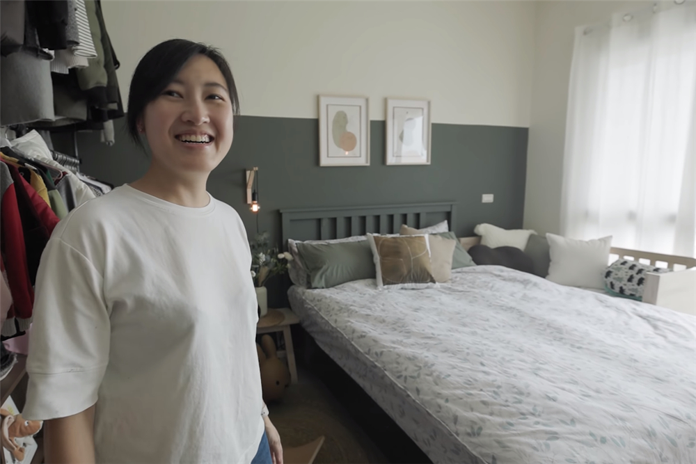 小两口用3天时间，将13㎡杂乱卧室变成森系风，网友：心服口服