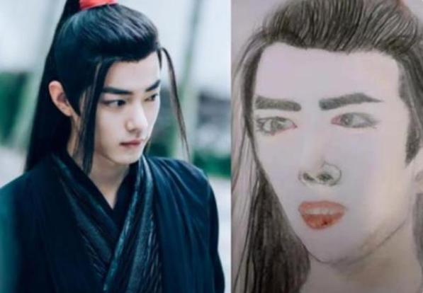 美术生笔下的明星,美术生笔下明星