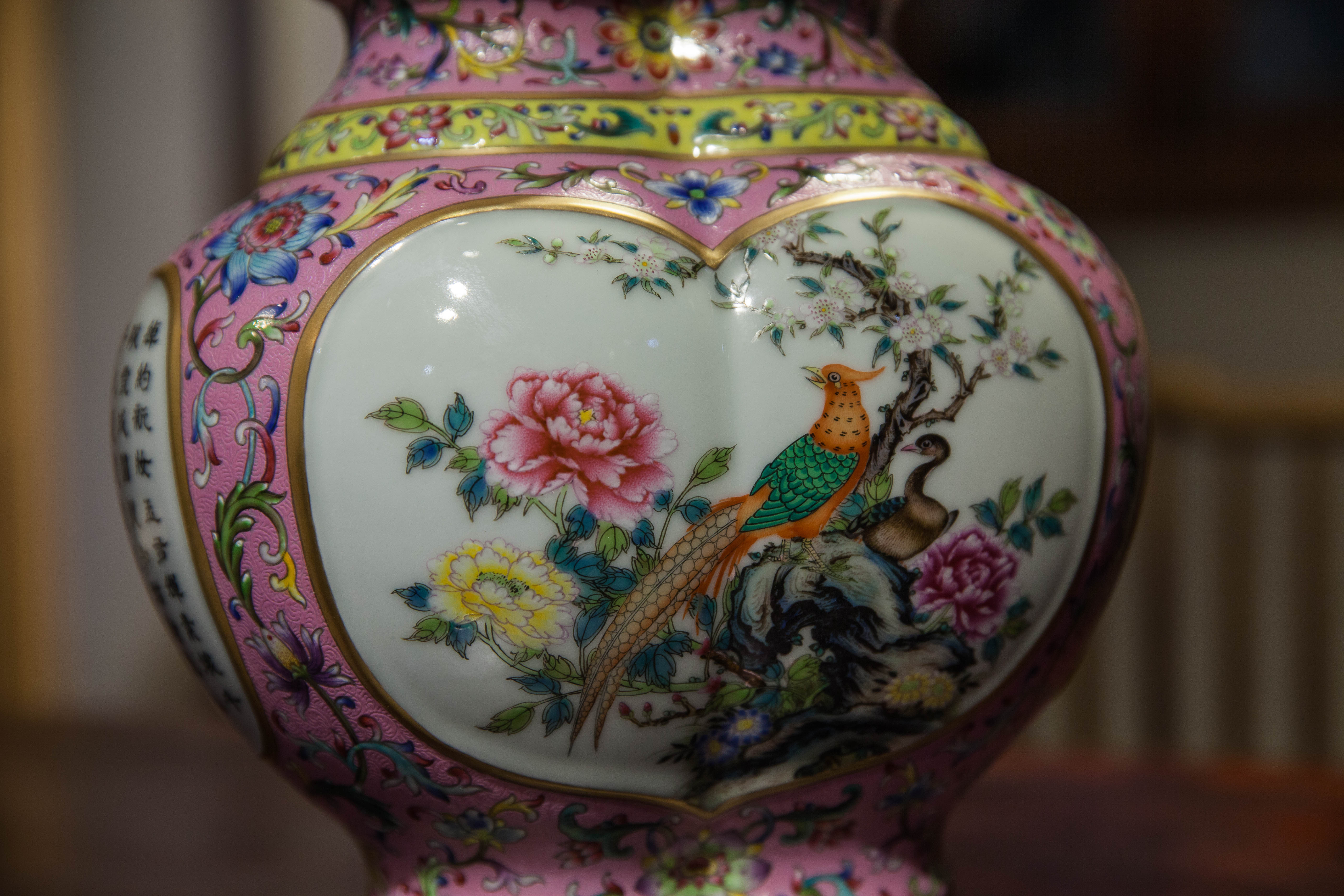 瓷器贴花和手工画区别,瓷器手工跟贴花的区别