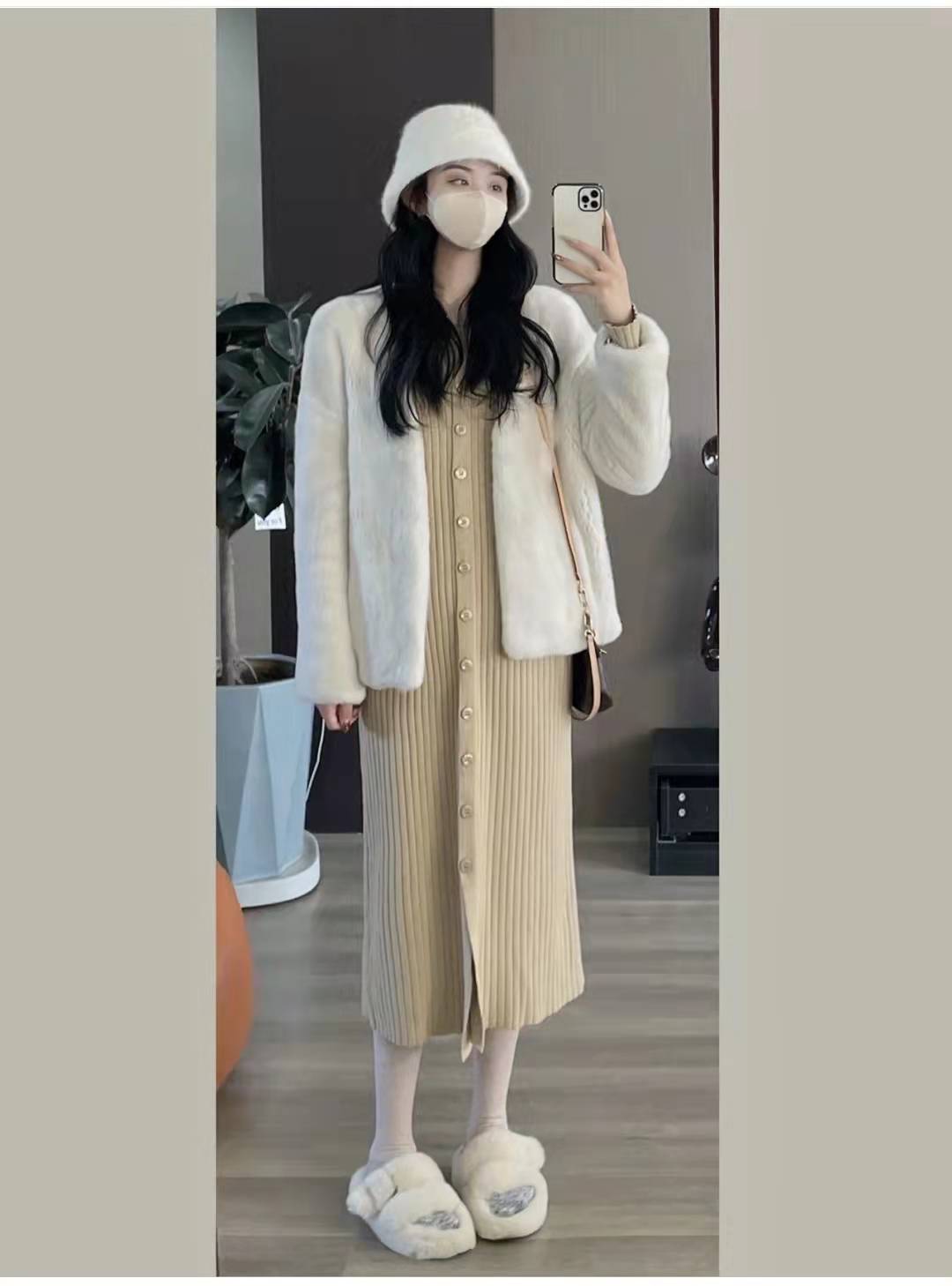 短款皮草马甲怎么搭配下装,短款皮草怎么搭配下装才好看