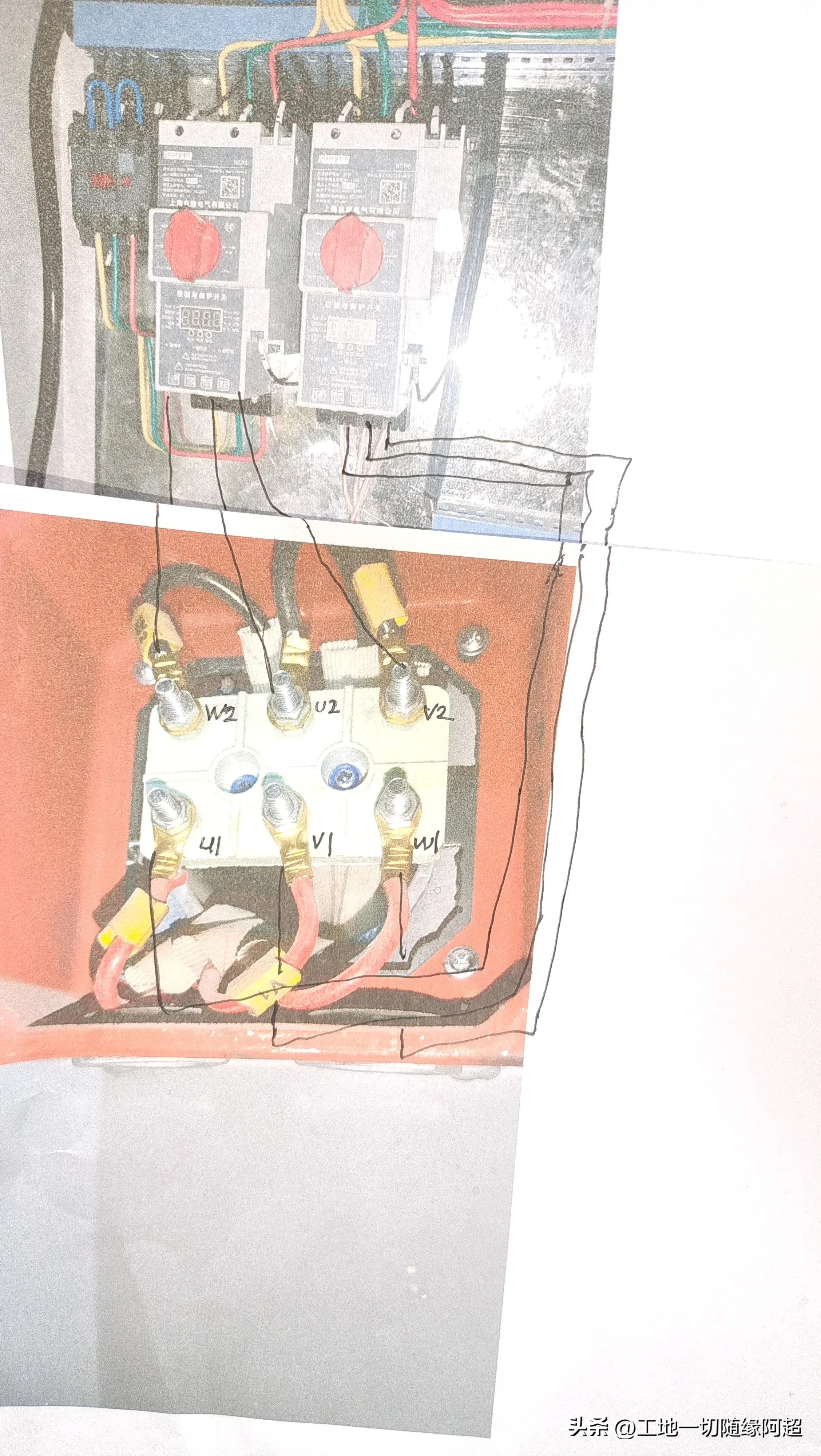 风机双速电机接线图,双速风机一次线路图